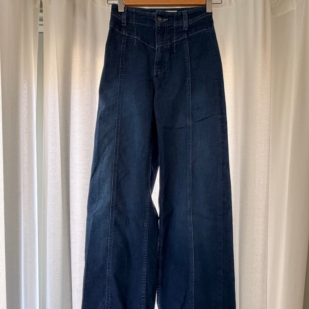 We The Free Wide Leg / High Rise Stretch Jean